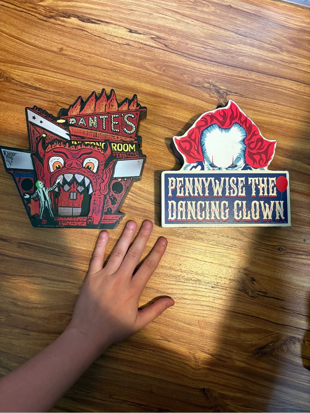 Pennywise The Dancing Clown & Beetlejuice Wood Wall Signs